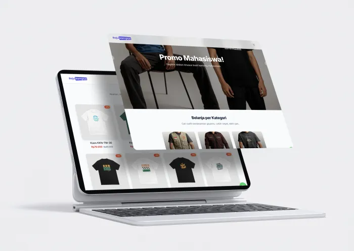 Website Bajukampus.com - Toko baju kampus